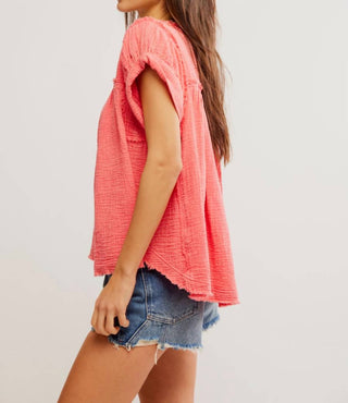 Free People - Horizons Blusa de Tecido Duplo