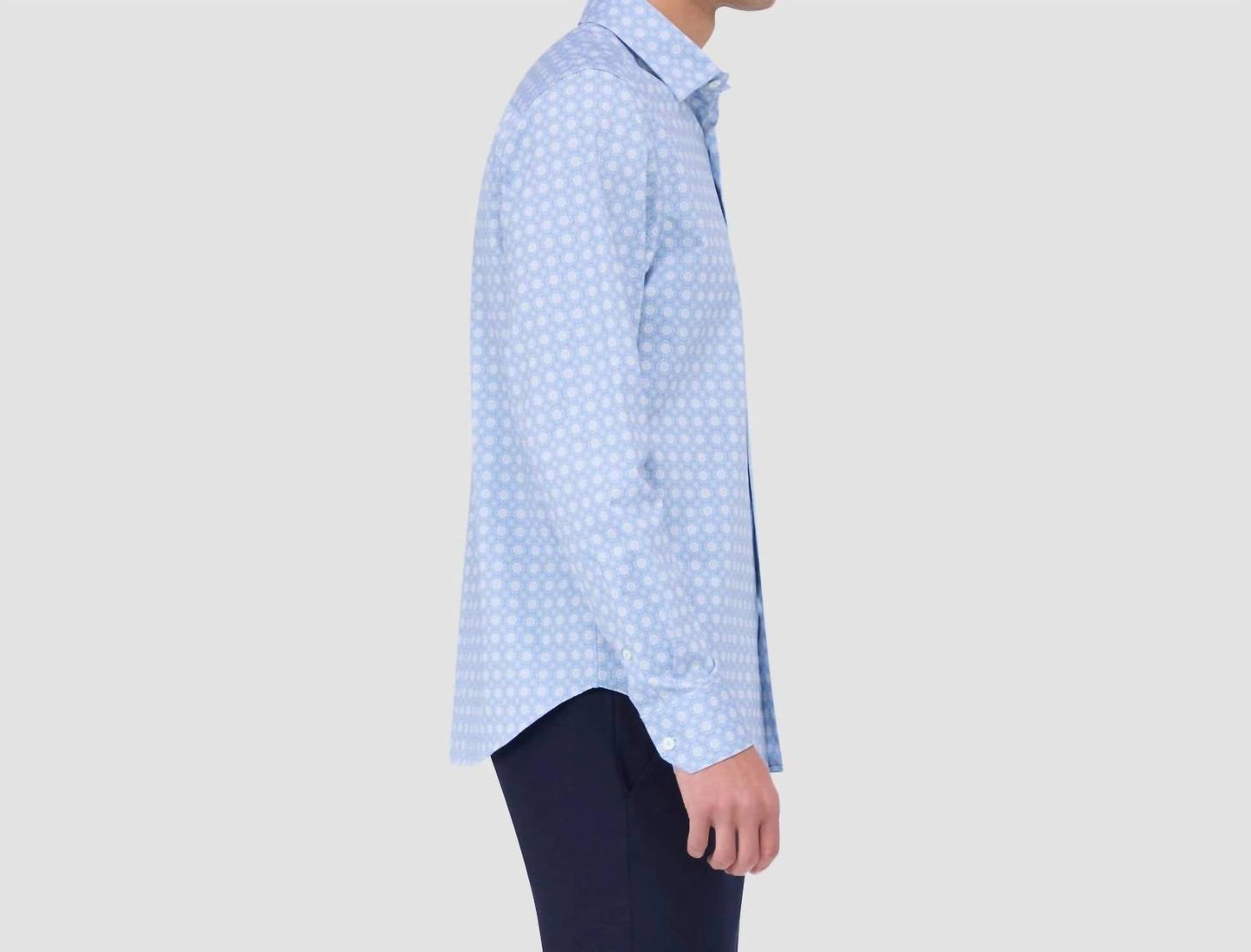 Bugatchi Uomo - Jimmy Double Sided Mandala/solid Ooohcotton Shirt