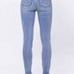 Judy Blue - High Waist Destroyed Button Fly Skinny Denim Jeans