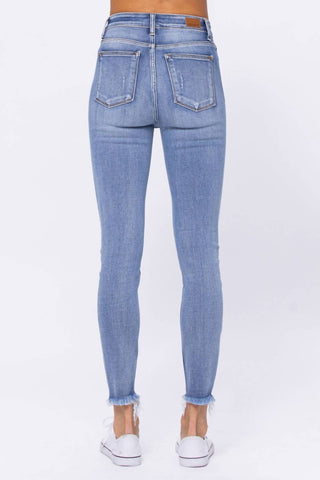 Judy Blue - Calça jeans skinny com botões e cintura alta
