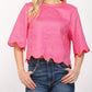 Fate By Lfd - Scallop Edge Poppy Top