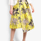 Topshop - Jacquard Floral Midi Asymmetrical Midi Skirt