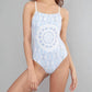 Wolven - Square-neck One Piece Swimsuit
