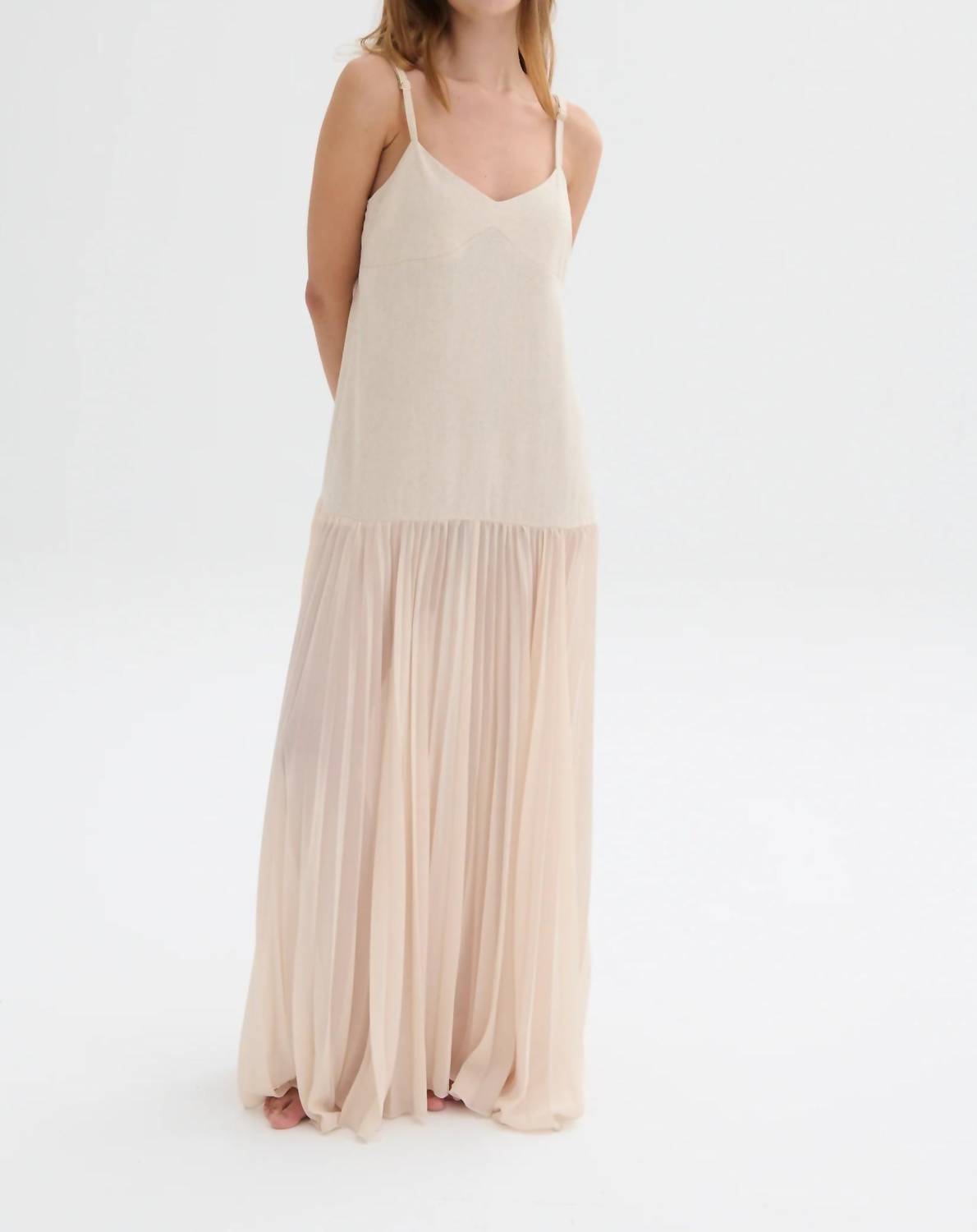 Nelblu - Brisa Linen Strap Maxi Dress