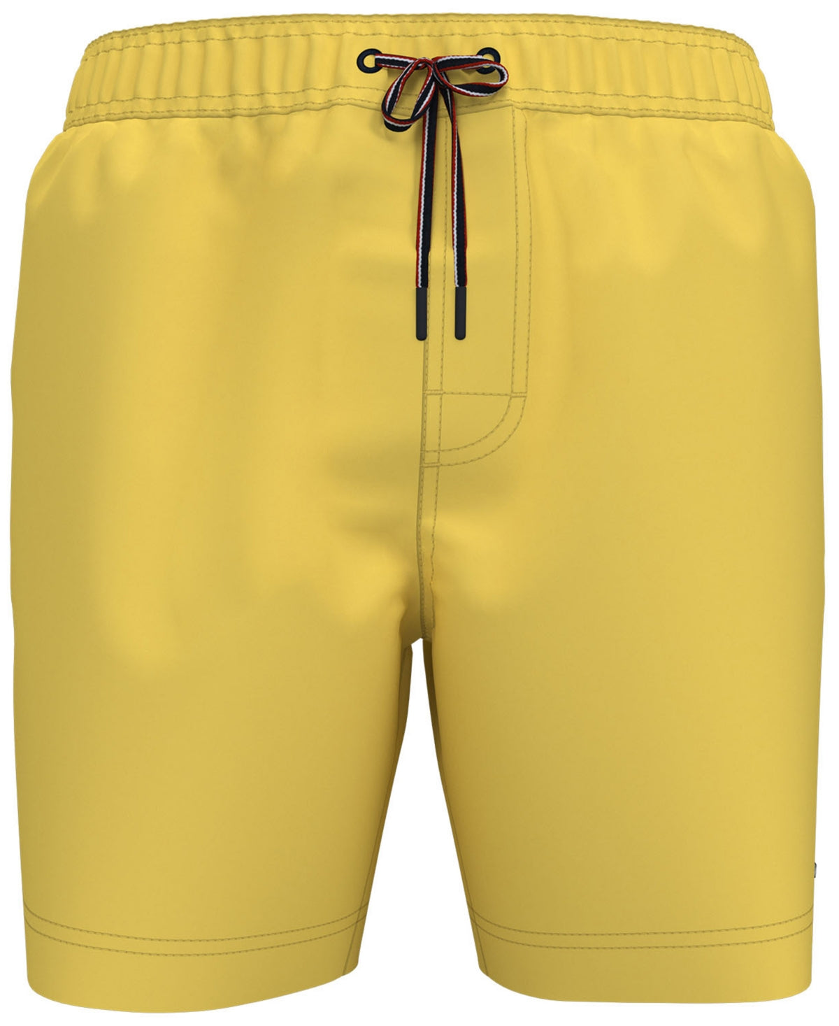 Calção de banho Tommy Hilfiger masculino liso amarelo tamanho médio