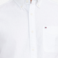 Camisa texturizada Tommy Hilfiger masculina, tamanho grande e alto, corte clássico, branca, tamanho extragrande