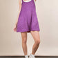 Very J - Mineral Washed Knit Mini Dress with Shorts Inside