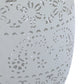 Solar Side Table with Built-in Solar Battery (White)