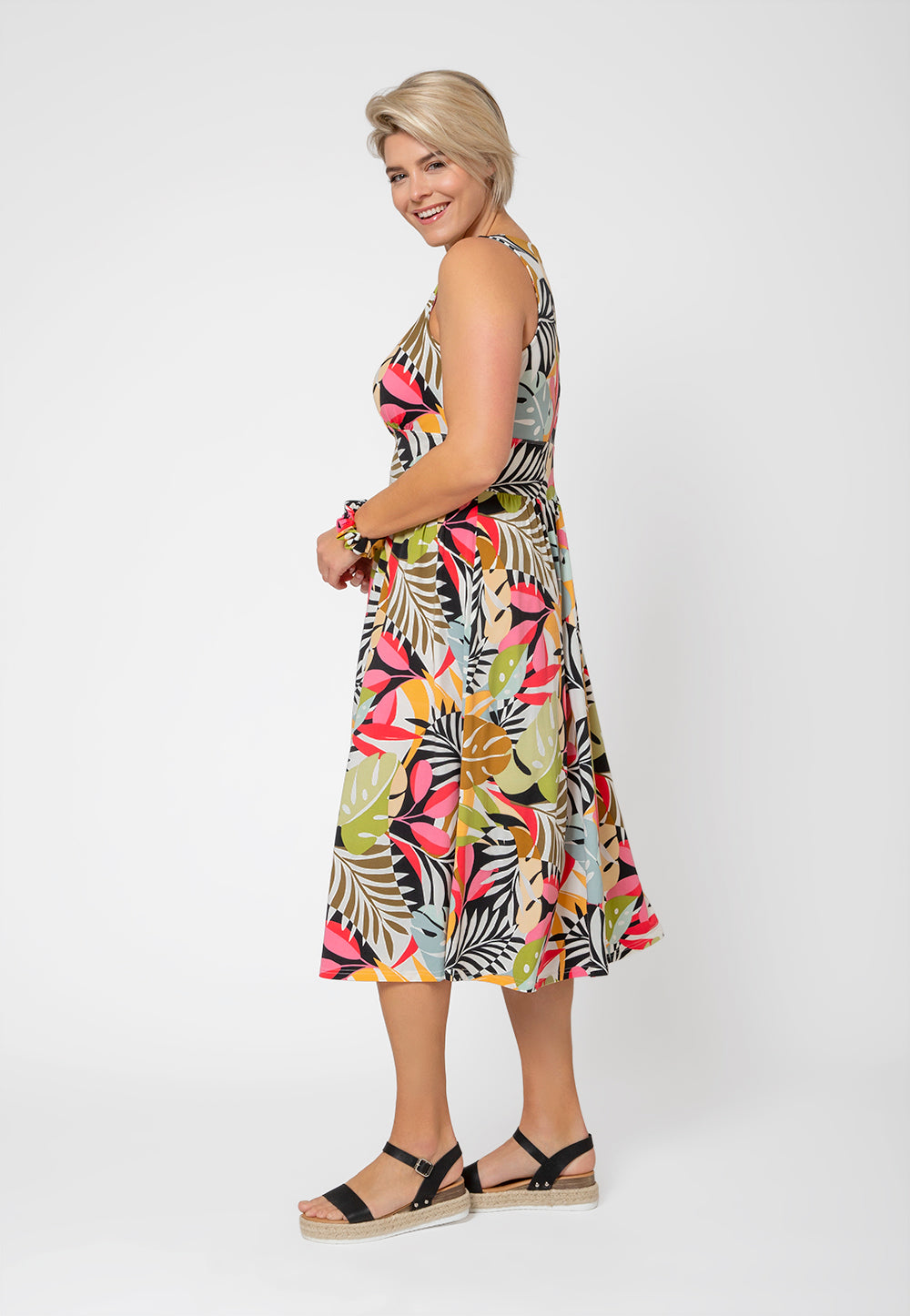 Vestido Leota Feminino Rosemary Preto Tamanho 3X