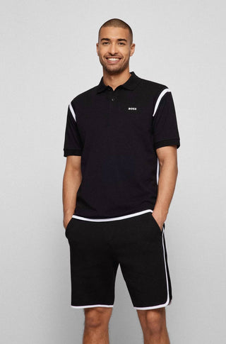 Hugo Boss - Camiseta polo masculina de manga curta Pirax 1 em algodão