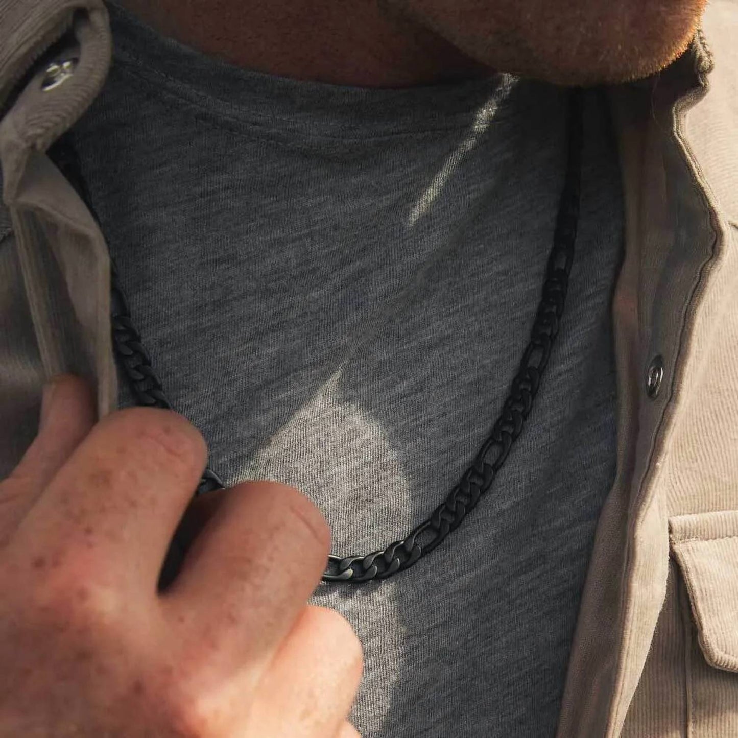 Montana Silversmiths - Midnight Onyx Figaro Chain Necklace