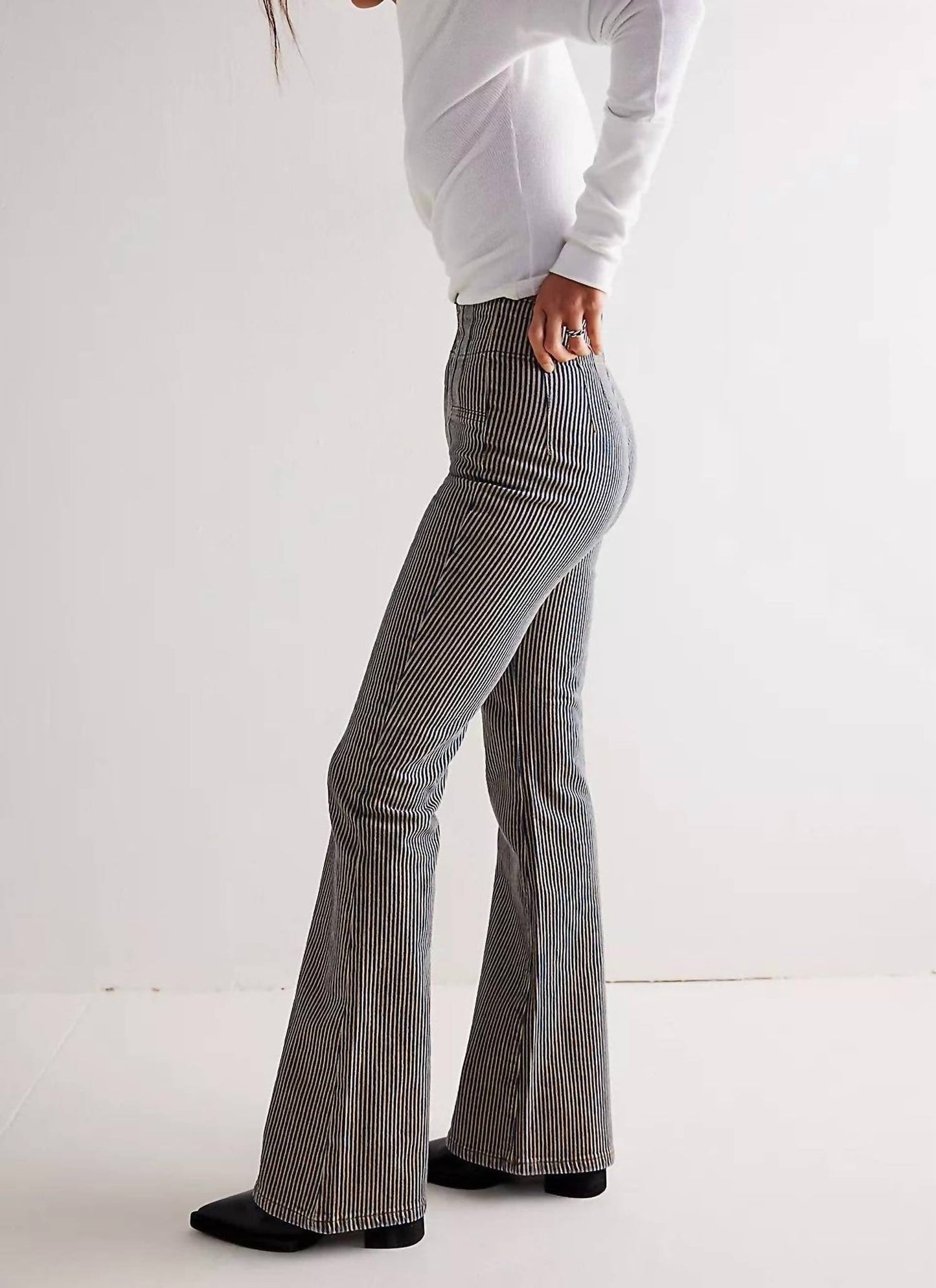 Free People - Jayde Railroad Flare Jean