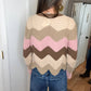 Anniewear - Tawanda Chevron Pullover Sweater