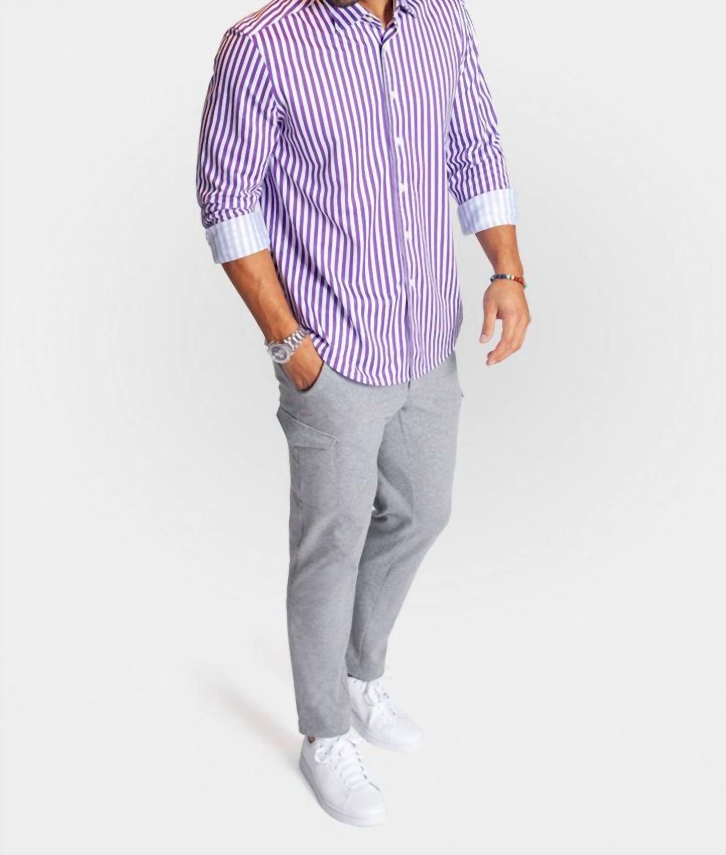 Buki - The Go Big Stripe Long Sleeve Tech Shirt