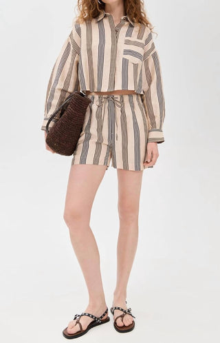 Rag &amp; Bone - Camisa curta de linho Beatrice