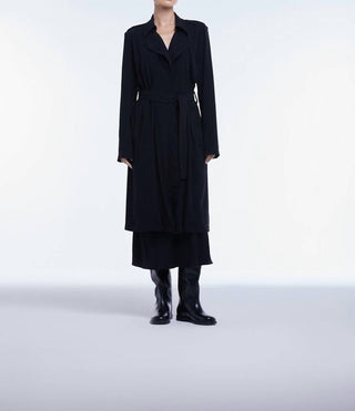 Dāl The Label - Trench Coat com lapela esvoaçante