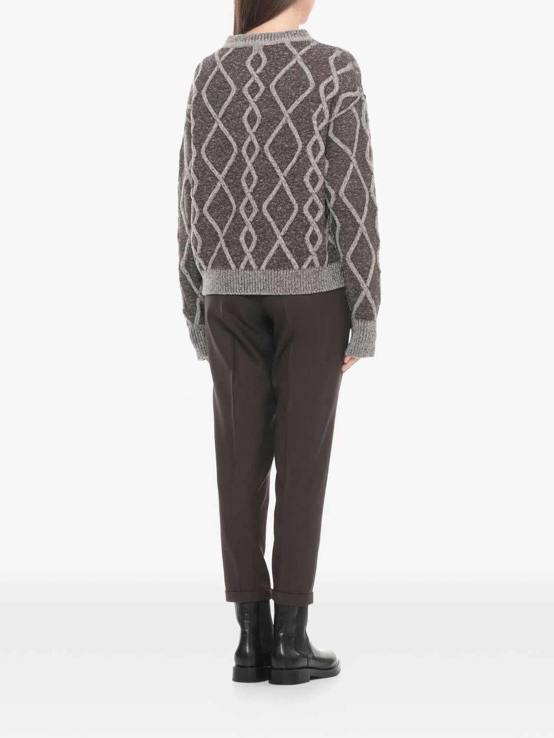 Antonelli Firenze - Celso Argyle Crewneck Sweatshirt
