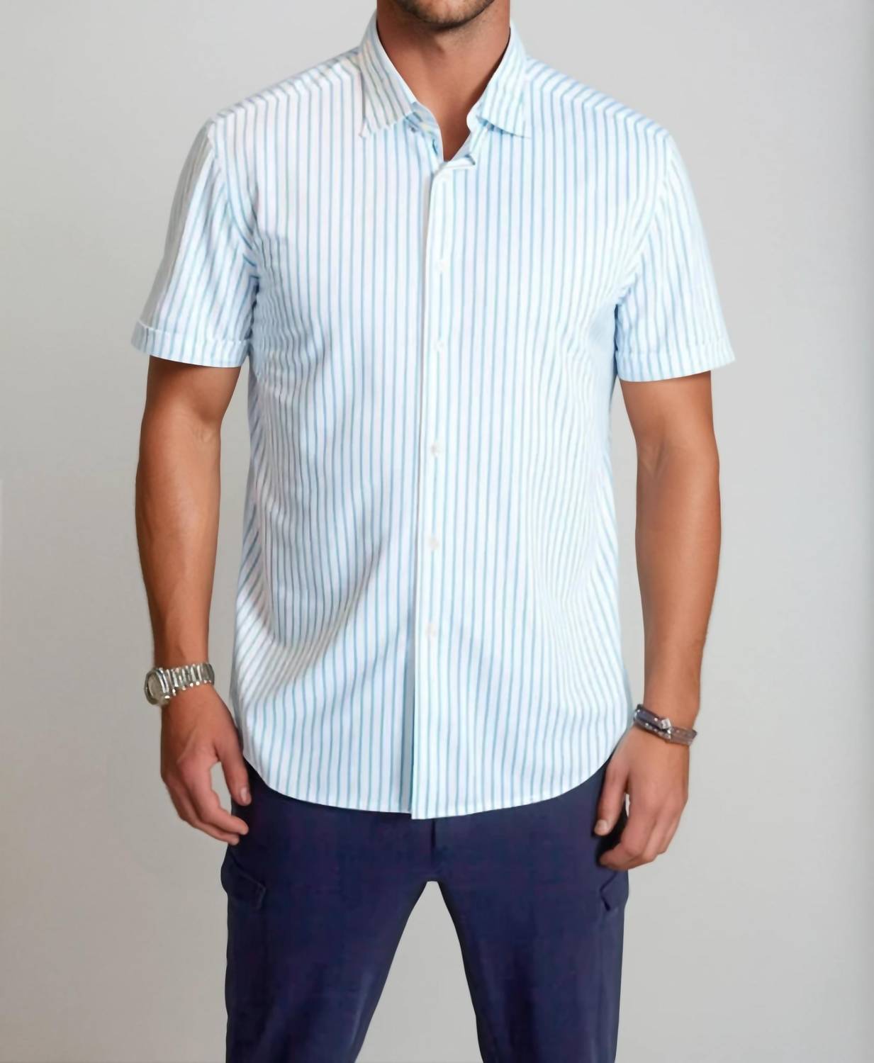 Buki - Corsica Stripe Short Sleeve Tech Shirt