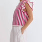 Entro - Striped Knit Top