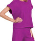 Trendsi - Zenana Rolled Sleeve Top and Pants Sweater Set