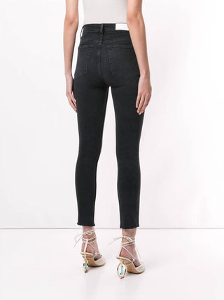 Re/Done - Calça jeans cropped de cintura alta 1893WHRAC