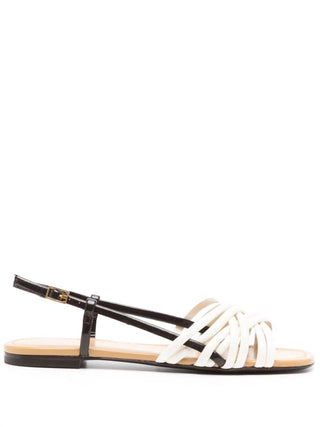 Tory Burch - Sandália de couro com várias tiras