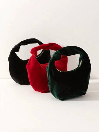Shiraleah - Bolsa feminina Chrissy com alça de veludo e nó