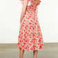 Thml - Ruffle Sleeve Floral Midi Dress