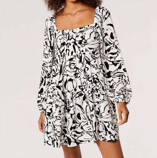 Apricot - Brushstroke Mini Dress
