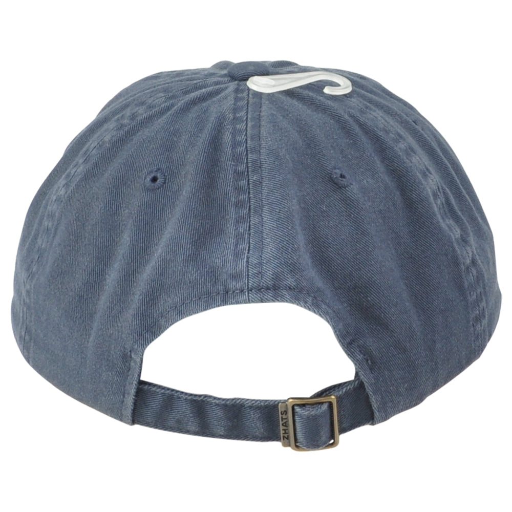 NCAA Zephyr La Salle Explorers Washed Curved Bill Blue Men Adjustable Hat Cap