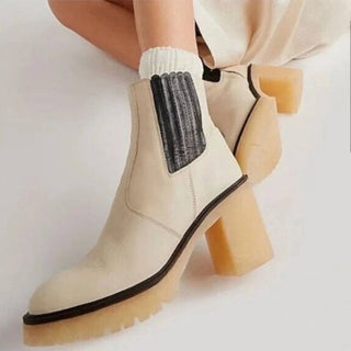 Free People - Botas de cano curto James Chelsea femininas