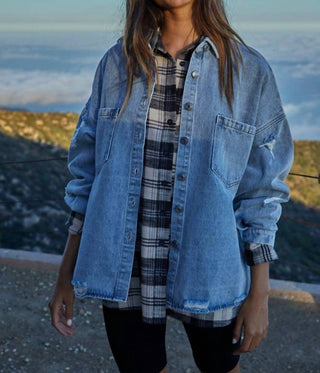 By Together - Luca Washed Denim Shacket