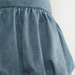 Aaron & Amber - Bubble Denim Mini Skirts