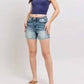 Trendsi - Judy Blue Full Size High Waist Star Seam Detail Denim Shorts Plus Size