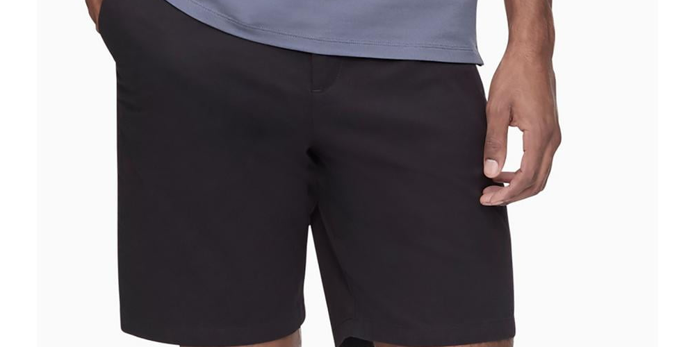 Calvin Klein Infinite Flex Chino Short Masculino Preto Tamanho 36