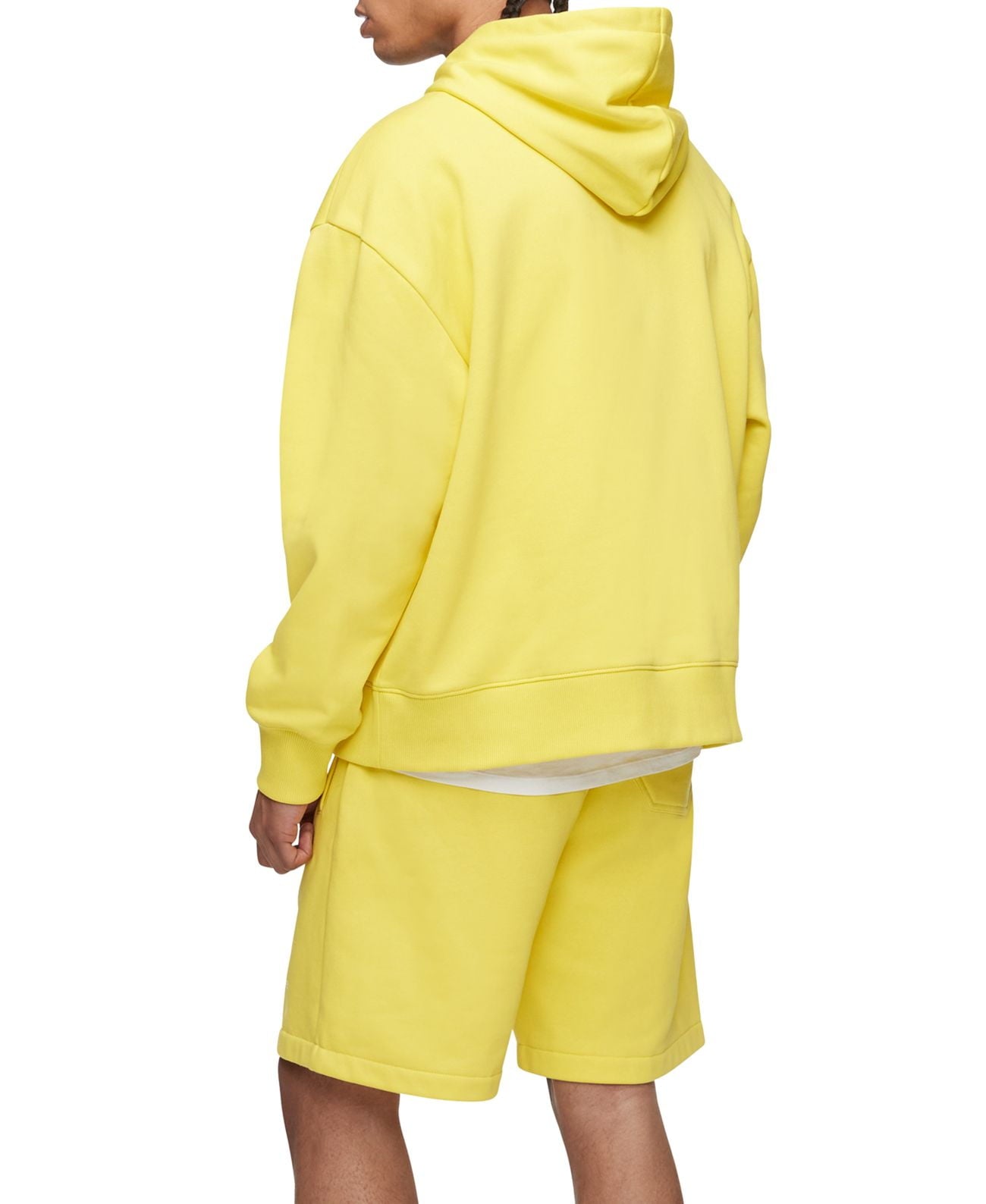 Calvin Klein Shorts Masculino com Logo Amarelo Tamanho Grande