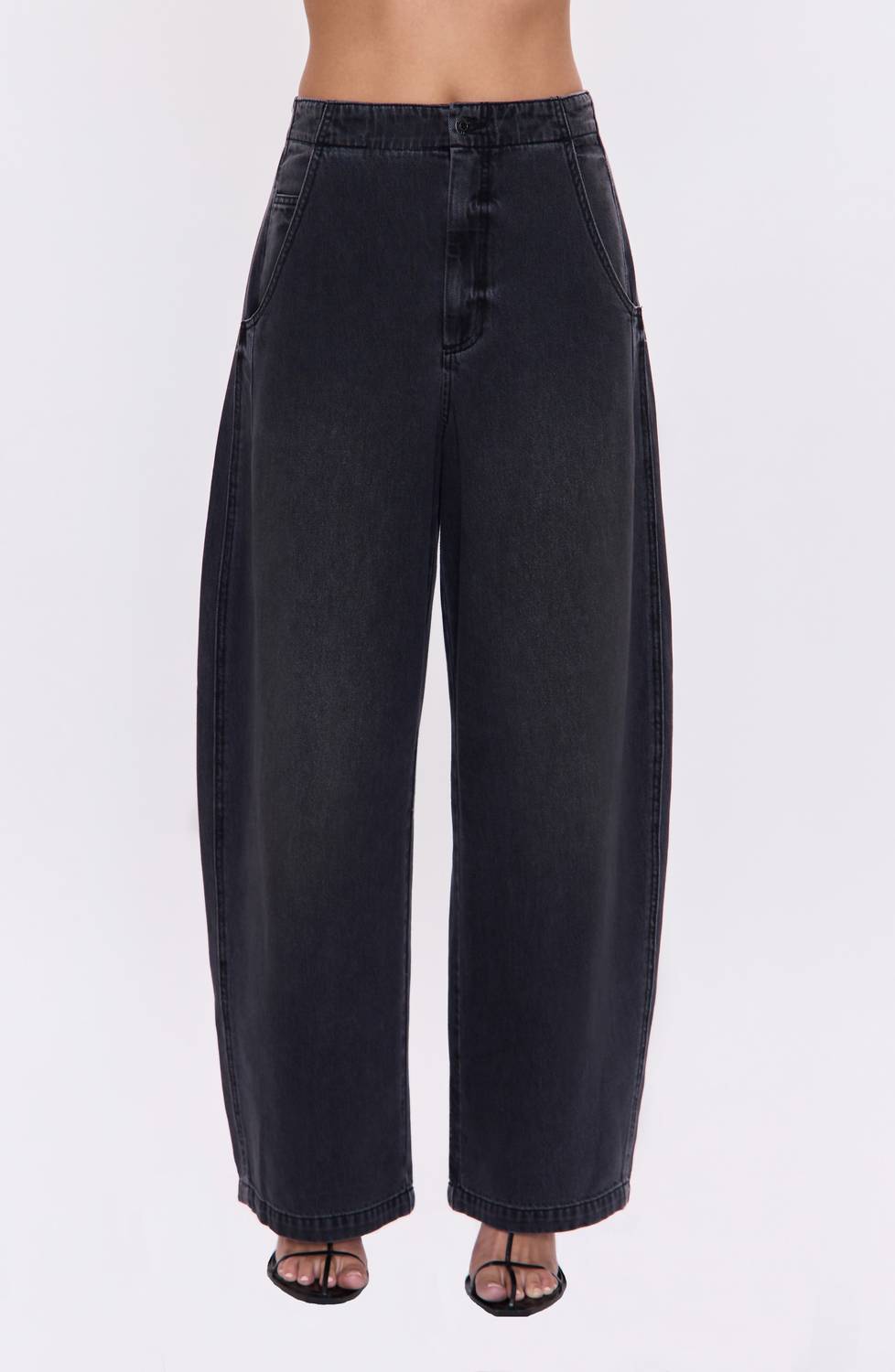 Pistola - Lottie High Rise Bowed-leg Jeans