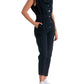 Elan - Buttoned Front Sleeveless Jumpsuit