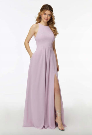 Morilee - High Neck Halter Dress