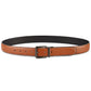 Cinto reversível casual Perry Ellis masculino 35 mm marrom tamanho 40