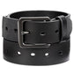 Cinto de couro perfurado masculino Perry Ellis, preto, tamanho 36