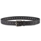 Cinto de couro perfurado masculino Perry Ellis, preto, tamanho 36