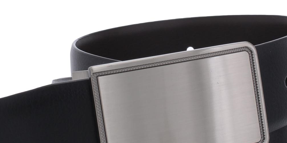 Cinto Perry Ellis Masculino Rachel Plaque Preto