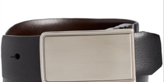 Cinto Perry Ellis Masculino Rachel Plaque Preto