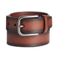 Perry Ellis Men's Casual Leather Belt with Embossed Pattern in Brown, Size 30