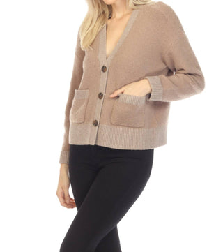 Johnny Was - Cardigan de malha de manga comprida Calme Teddy Bear