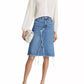 Frame - Deconstructed Denim Midi Skirt
