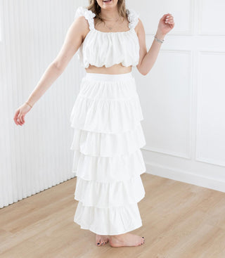 Entro - Crop Top & Skirt Set