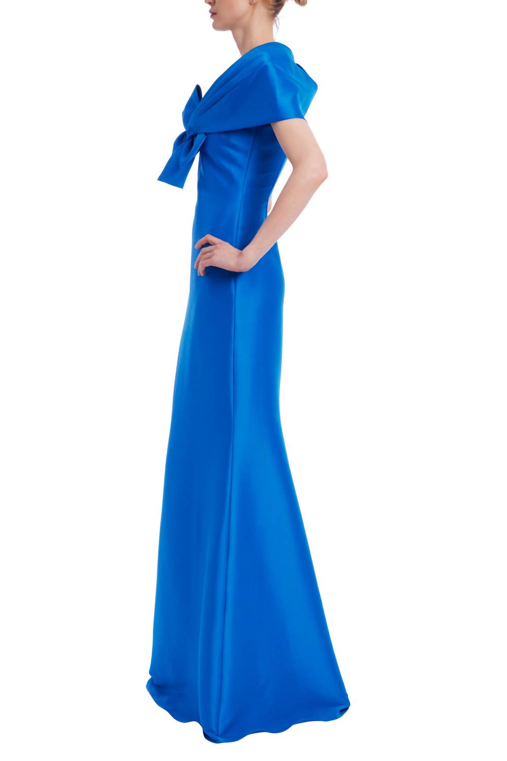Badgley Mischka - Short Sleeve Mermaid Gown