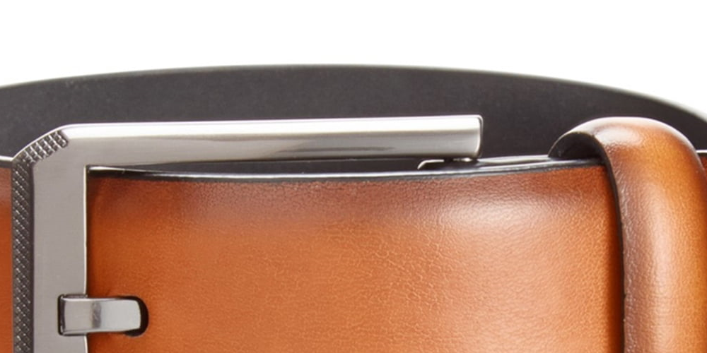 Cinto Alfani Masculino Feathe Edge Marrom Tamanho 32